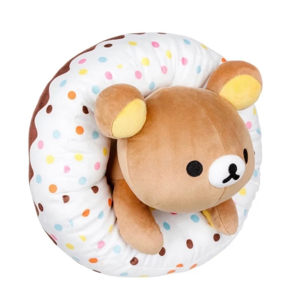 Rilakkuma San-x Donut Stuffed Plushie Large 20”